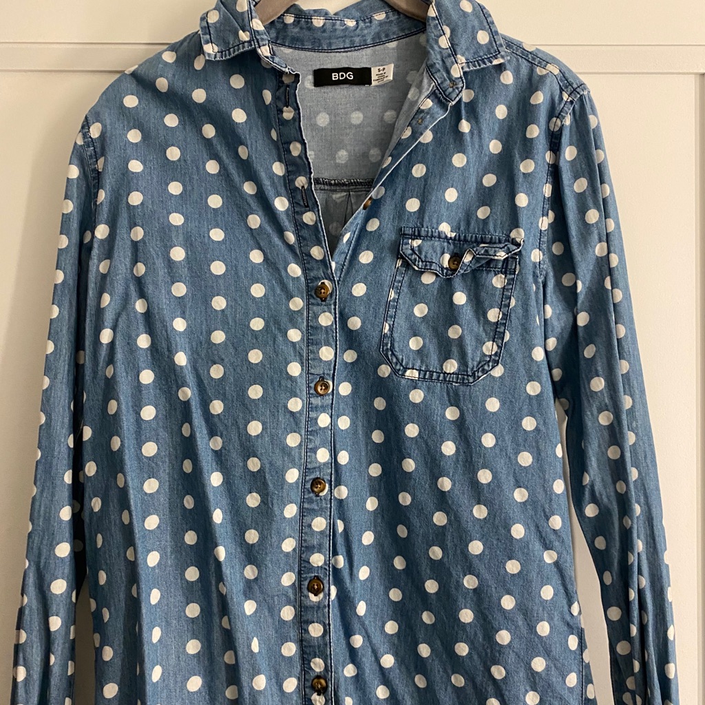 Bdg Polka Dot Button Down